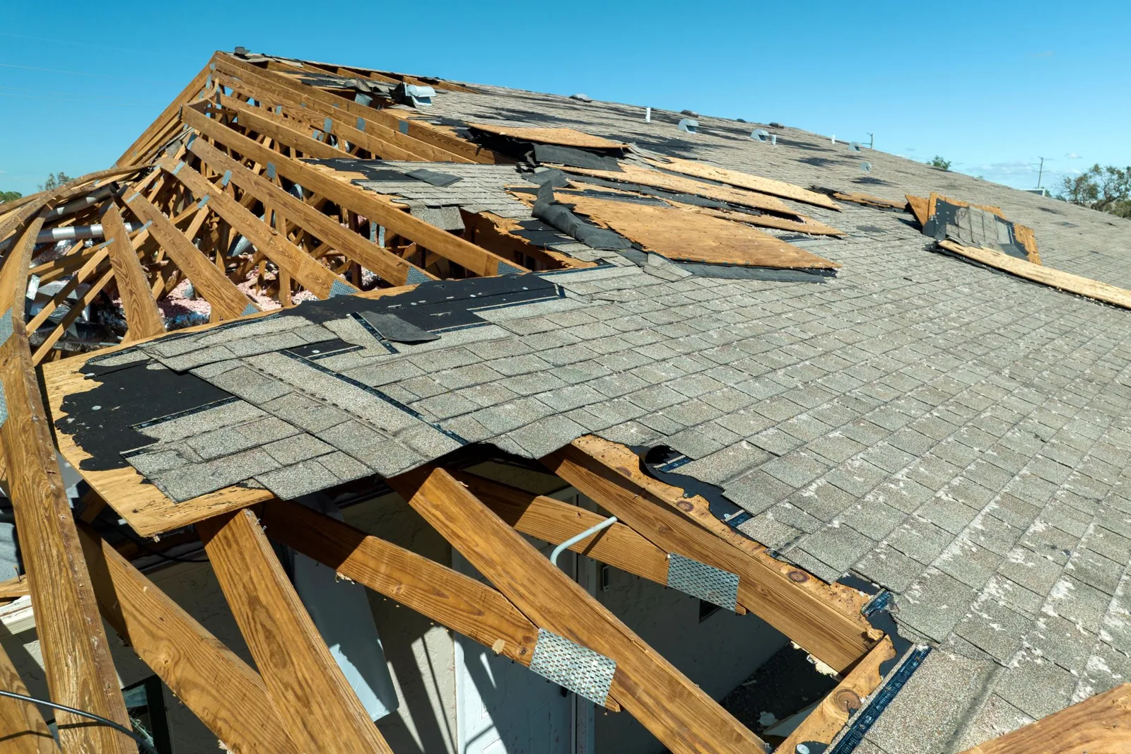 Hurricane roof damage repair in Clearwater, FL